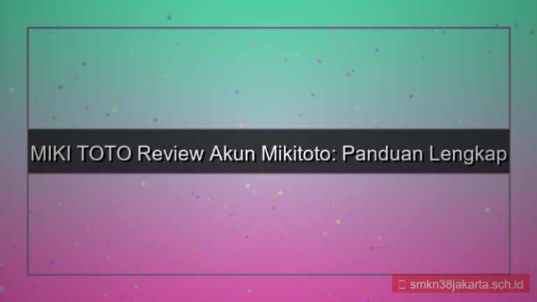 MIKI TOTO review akun mikitoto