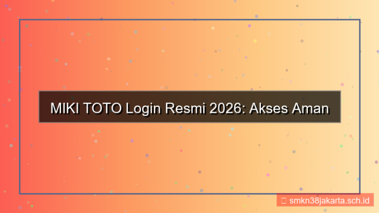 tampilan MIKI TOTO situs login resmi 2026