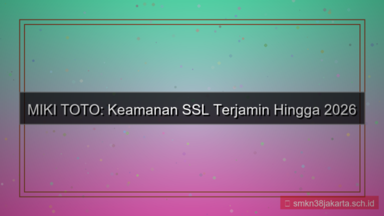konten MIKI TOTO ssl secure 2026