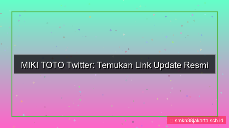 konten MIKI TOTO twitter update link