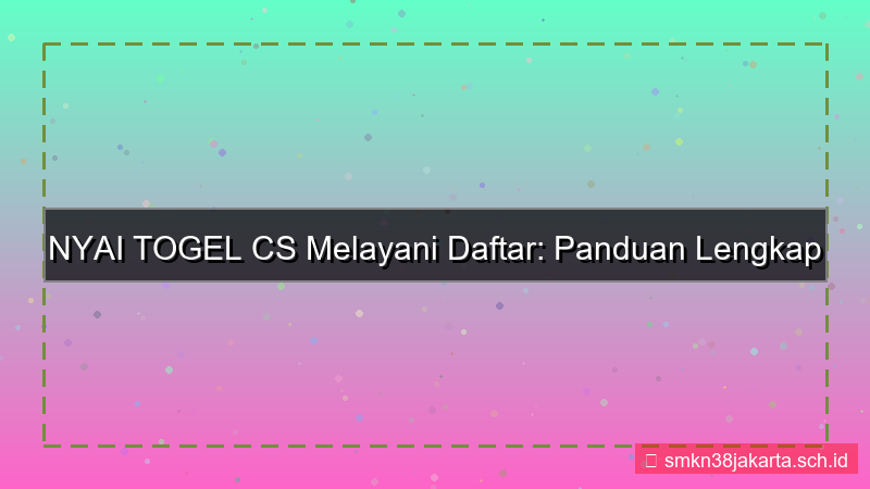 NYAI TOGEL cs melayani daftar