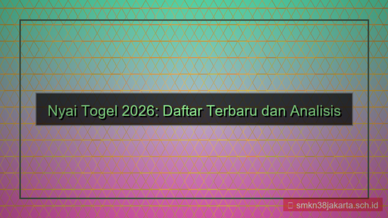 NYAI TOGEL daftar terbaru 2026
