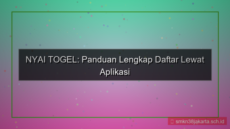 ilustrasi NYAI TOGEL daftar via aplikasi