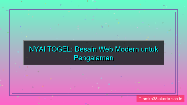 gambar NYAI TOGEL desain web modern