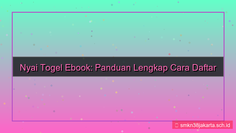 ilustrasi NYAI TOGEL ebook cara daftar
