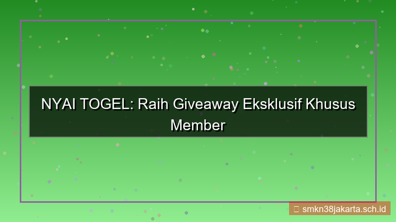 konten NYAI TOGEL giveaway khusus member baru