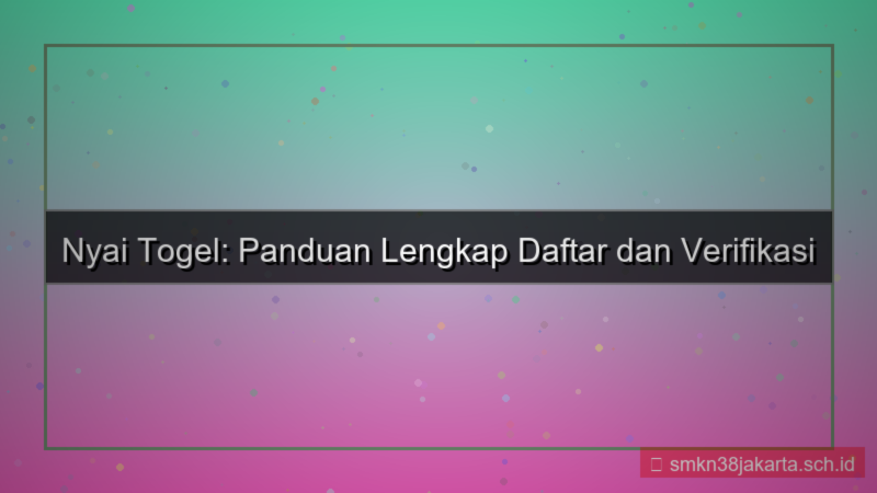 NYAI TOGEL identitas diri daftar