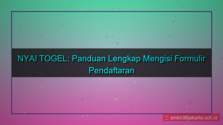 tampilan NYAI TOGEL isi formulir pendaftaran