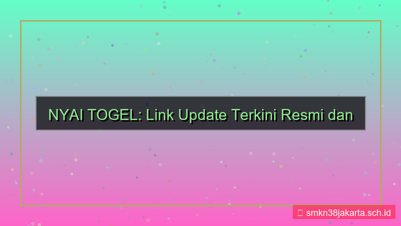 NYAI TOGEL link update terkini