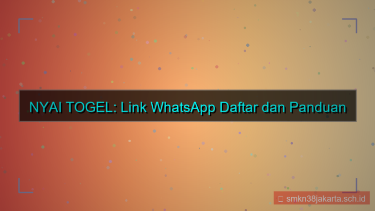 NYAI TOGEL link whatsapp daftar