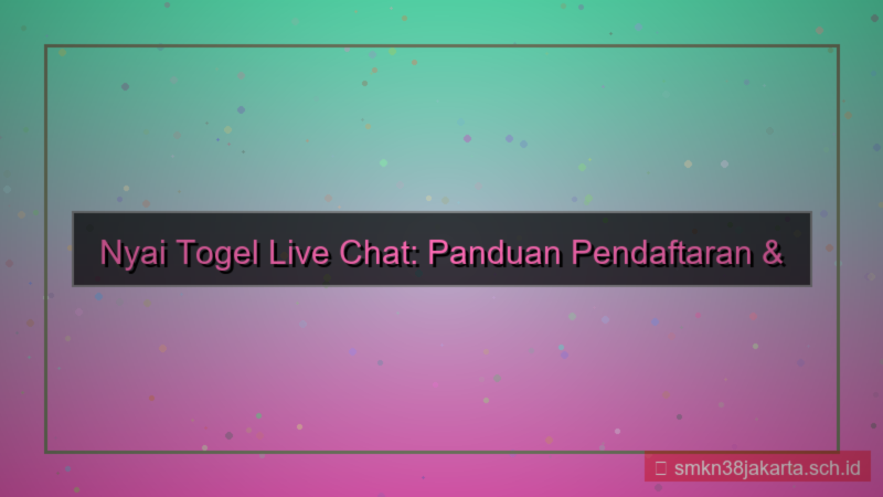 ilustrasi NYAI TOGEL live chat pendaftaran