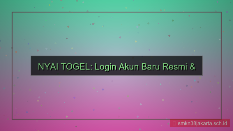 gambar NYAI TOGEL login akun baru resmi