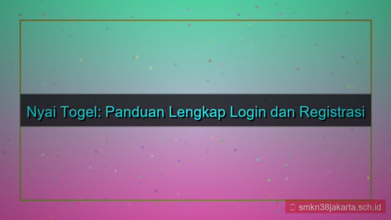 desain NYAI TOGEL login dan registrasi akun baru