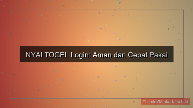 NYAI TOGEL login pakai face id