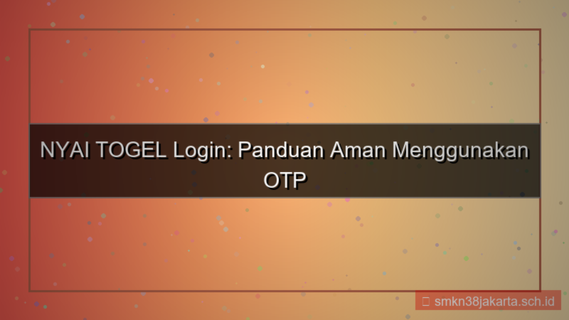 NYAI TOGEL login pakai otp