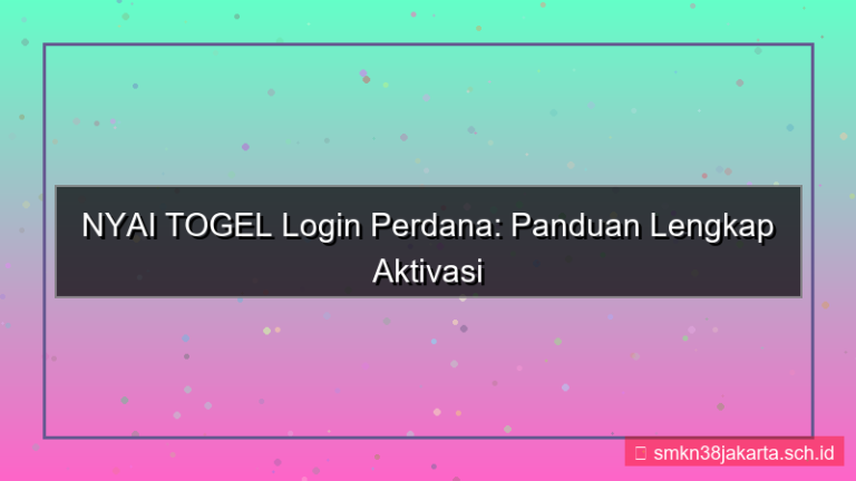 NYAI TOGEL login perdana akun baru