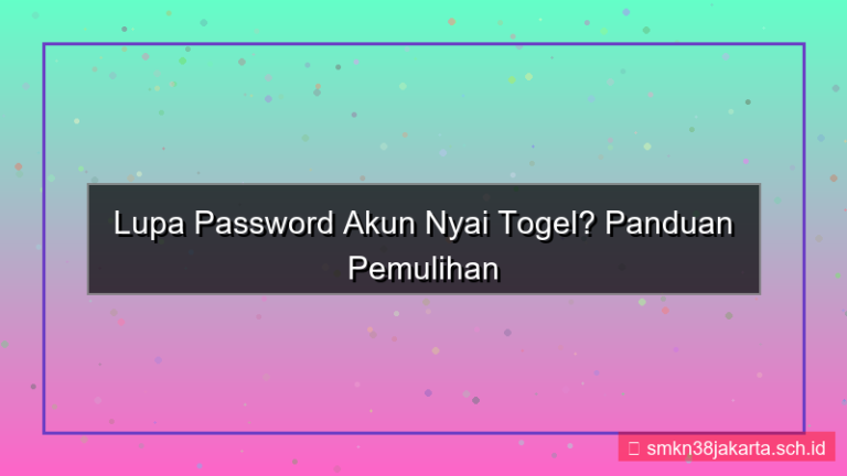 tampilan NYAI TOGEL lupa password akun