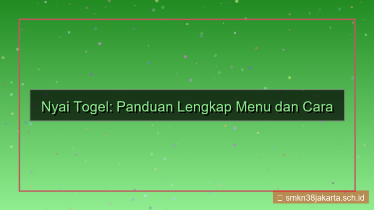 NYAI TOGEL menu daftar jelas