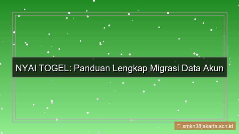 NYAI TOGEL migrasi data akun
