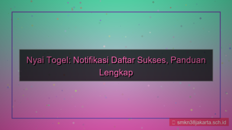konten NYAI TOGEL notifikasi daftar sukses