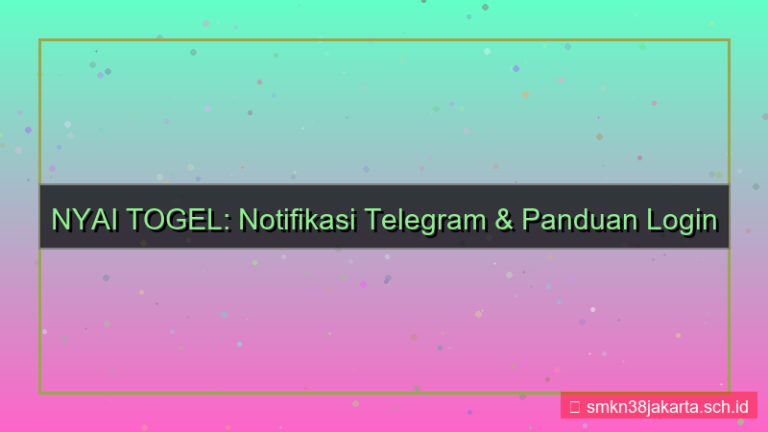 konten NYAI TOGEL notifikasi telegram login