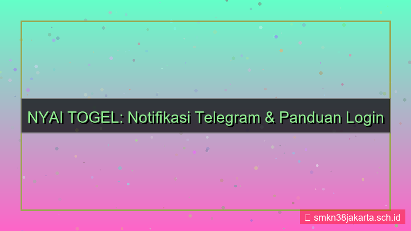 konten NYAI TOGEL notifikasi telegram login