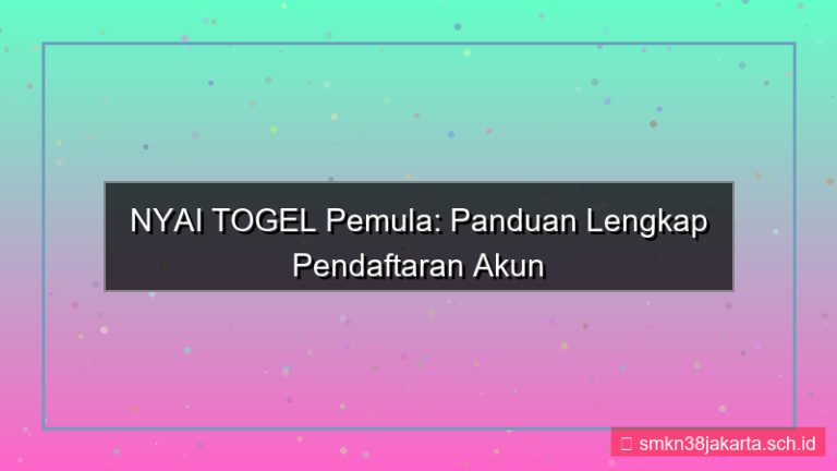 NYAI TOGEL panduan daftar pemula