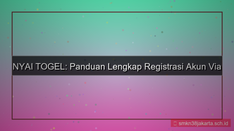 NYAI TOGEL registrasi via whatsapp