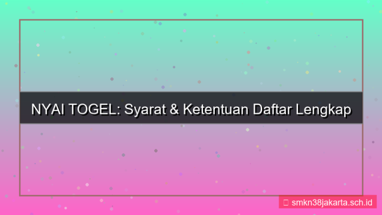 konten NYAI TOGEL syarat dan ketentuan daftar