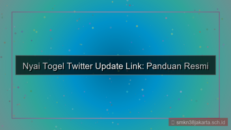 ilustrasi NYAI TOGEL twitter update link