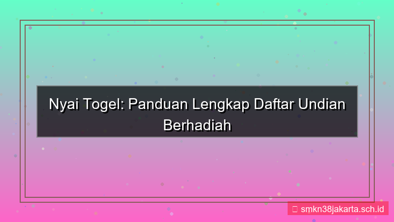 gambar NYAI TOGEL undian berhadiah daftar