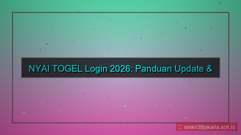 tampilan NYAI TOGEL update informasi login 2026