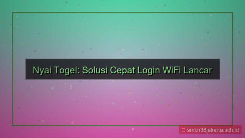 gambar NYAI TOGEL wifi login lancar
