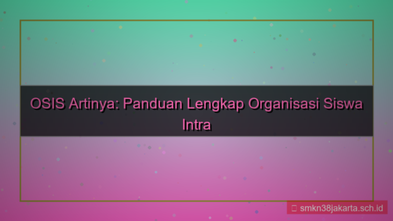 osis artinya