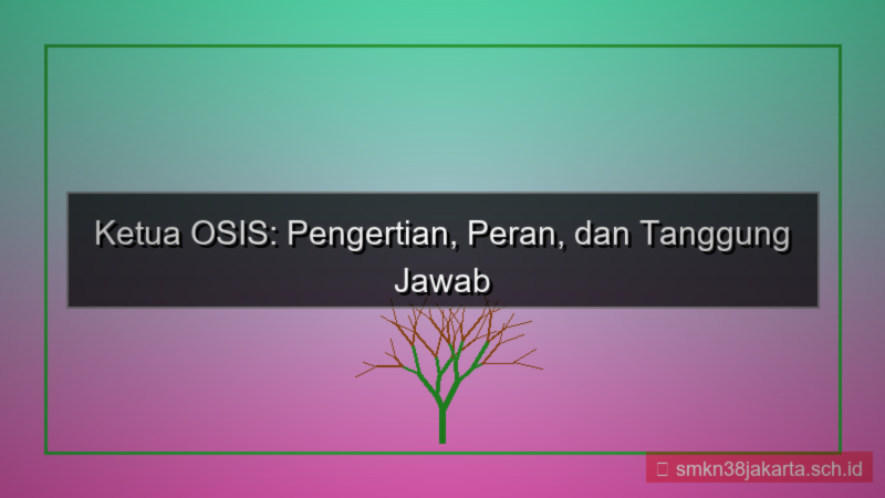 tampilan pengertian ketua osis