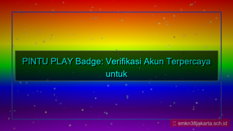 PINTU PLAY badge akun terverifikasi