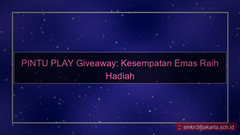 visual PINTU PLAY giveaway khusus member baru