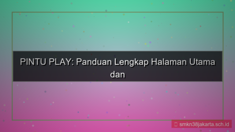 PINTU PLAY halaman utama login
