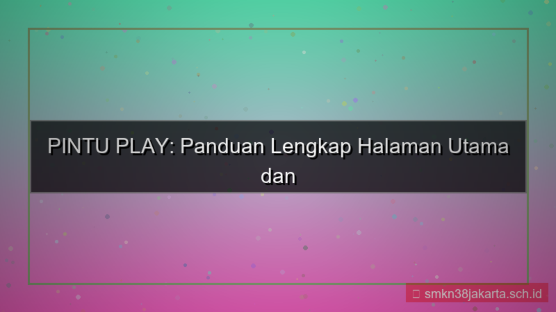 PINTU PLAY halaman utama login