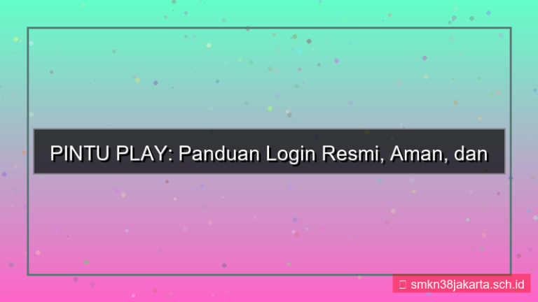 PINTU PLAY info login resmi
