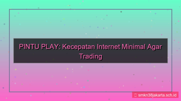 PINTU PLAY kecepatan internet minimal