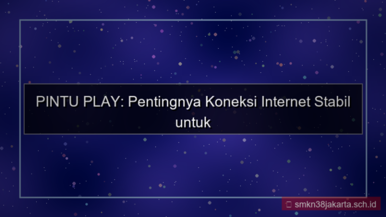 PINTU PLAY koneksi internet stabil login