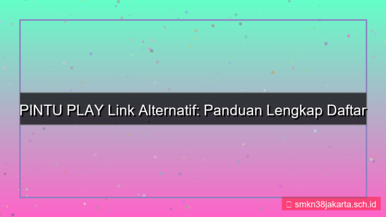 konten PINTU PLAY link alternatif daftar
