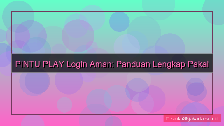 desain PINTU PLAY login pakai otp
