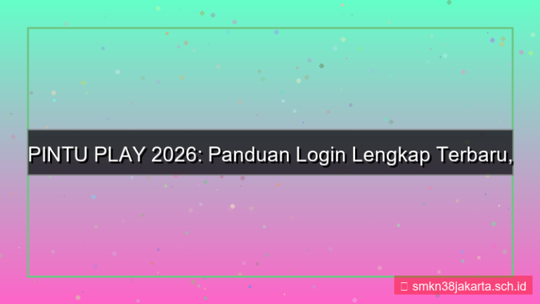 PINTU PLAY panduan login lengkap 2026