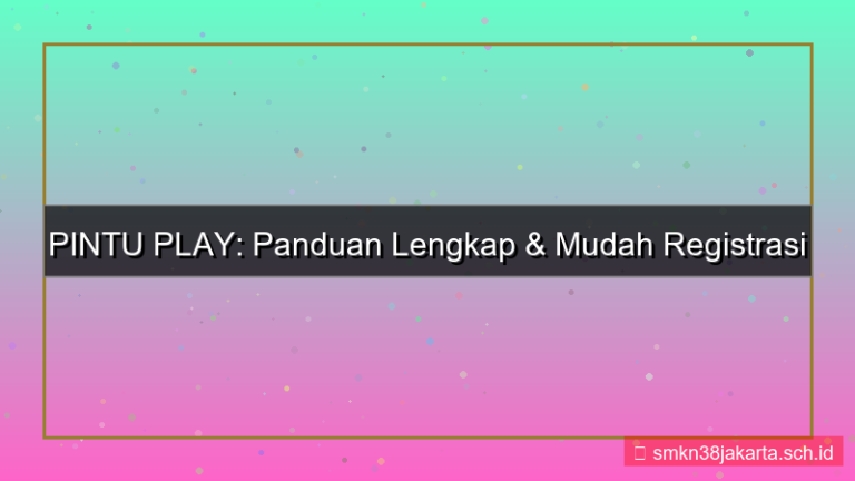 ilustrasi PINTU PLAY registrasi akun baru