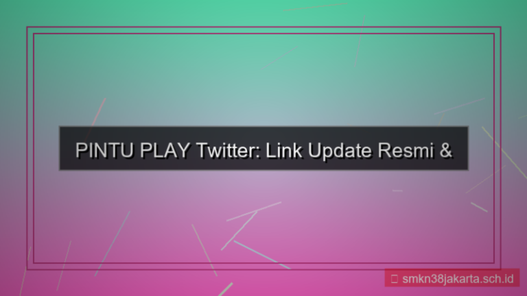 visual PINTU PLAY twitter update link
