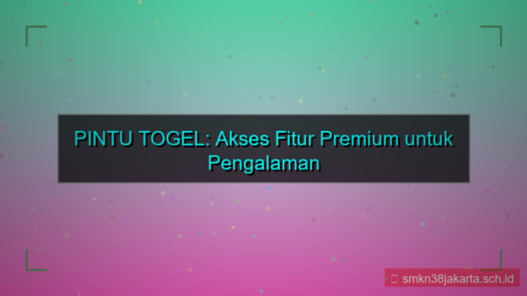 ilustrasi PINTU TOGEL akses fitur premium