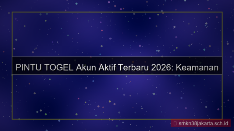 desain PINTU TOGEL akun aktif terbaru 2026