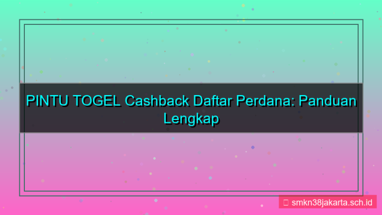 PINTU TOGEL cashback daftar perdana